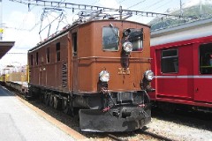RhB (Rhätische Bahn), Samedan, 10. July 2004